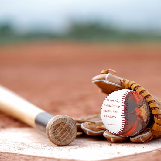 Motivierend Sprichwort Mount Everest Orange Sunris Baseball