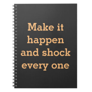 Motivierend Sprichwort Notizblock