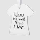 Motivierend Sprichwort-Typografie Ornament (Vorderseite)