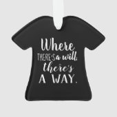 Motivierend Sprichwort-Typografie Ornament (Rückseite)