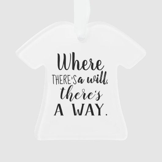 Motivierend Sprichwort-Typografie Ornament (Vorderseite)