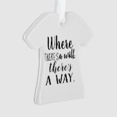 Motivierend Sprichwort-Typografie Ornament (Vorderseite)