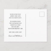 Motivierend Sprichwort Wir zogen in die Berge Anno Ankündigungspostkarte (Rückseite)