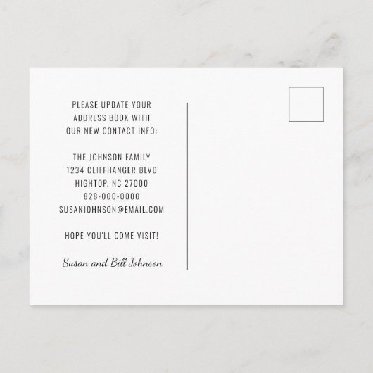 Motivierend Sprichwort Wir zogen in die Berge Anno Ankündigungspostkarte (Rückseite)