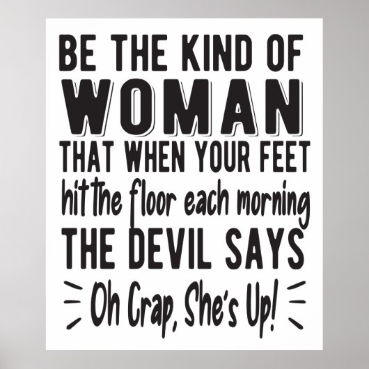 Motivierend, starke Frauen - Frauenquote Poster (Vorne)