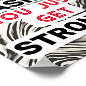 Motivierend Stärke Unsichtbare Behinderung Gesundh Poster (Ecke)