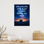 Motivierend Stars Zitat Poster (Küche)