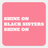 Motivierend Sticker für Afroamerikanerinnen (Vorderseite)