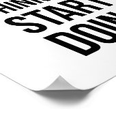 Motivierend, STOPP DENKEN BEGINNEN, Poster zu mach (Ecke)