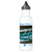 Motivierend Swim-Themed Vorlage Trinkflasche (Links)