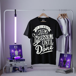 Motivierend T - Shirt für Zitate - Bis zum Abschlu