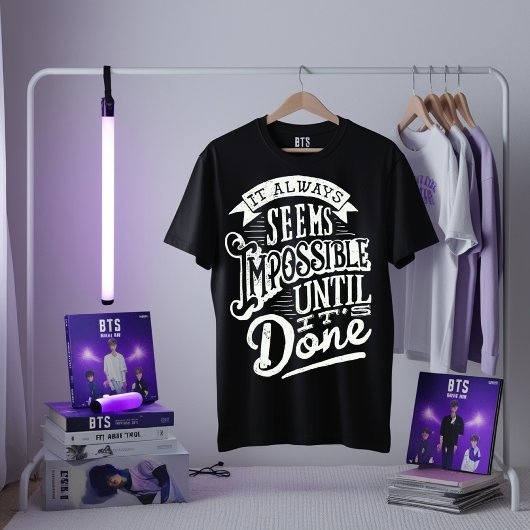 Motivierend T - Shirt für Zitate - Bis zum Abschlu