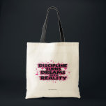Motivierend Tasche - Disziplin verwandelt Träume i<br><div class="desc">Erhöhen Sie Ihren Alltag mit unserer motivierend Totentasche mit dem inspirierend Satz "Discipline Turns Dreams into Reality". Diese Tasche aus langlebigen Stoffen ist perfekt für Bücher, Lebensmittel oder Gymnastik, während Sie unterwegs motiviert behalten werden. Egal, ob Sie im Fitnessstudio, in der Schule oder im Rennen sind, diese stilvolle Tasche ist...</div>