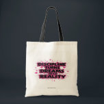 Motivierend Tasche - Disziplin verwandelt Träume i<br><div class="desc">Erhöhen Sie Ihren Alltag mit unserer motivierend Totentasche mit dem inspirierend Satz "Discipline Turns Dreams into Reality". Diese Tasche aus langlebigen Stoffen ist perfekt für Bücher, Lebensmittel oder Gymnastik, während Sie unterwegs motiviert behalten werden. Egal, ob Sie im Fitnessstudio, in der Schule oder im Rennen sind, diese stilvolle Tasche ist...</div>