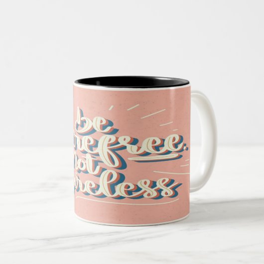 Motivierend Tasse Vintager Stile (VorderseiteRechts)