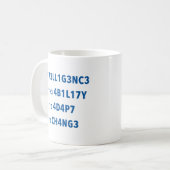 Motivierend Tasse von Intelligenzangebot (Vorderseite Links)