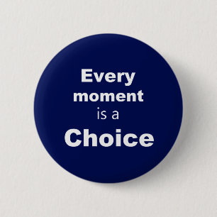 Motivierend Taste - Blau - "Jeder Moment" Button
