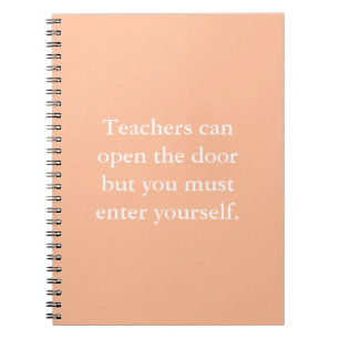 Motivierend Teaching-Notebook mit Inspiration Notizblock