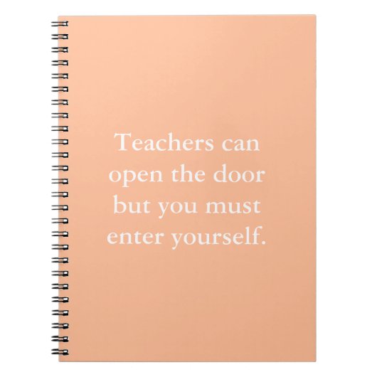 Motivierend Teaching-Notebook mit Inspiration Notizblock (Vorderseite)