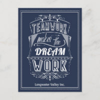 Motivierend Teamarbeit macht den Traum zum Erfolg