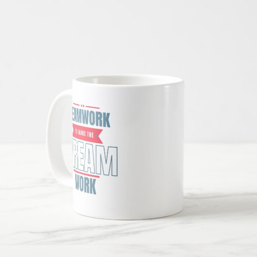 Motivierend Teamwork-Geschenkartikel Kaffeetasse (Vorderseite Links)