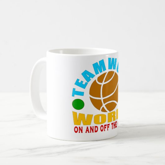 motivierend Teamwork-Magie Kaffeetasse (Vorderseite Links)