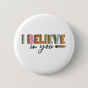 Motivierend Testen der Funny School Lehrer Kid Tes Button