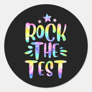 Motivierend Testtag Runder Aufkleber