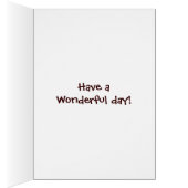 motivierend Text lustig mit akita lächelnder Hund (Innen (Rechts))