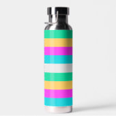 Motivierend Text oder Ihr Name für lustige Farben Trinkflasche (Rechts)