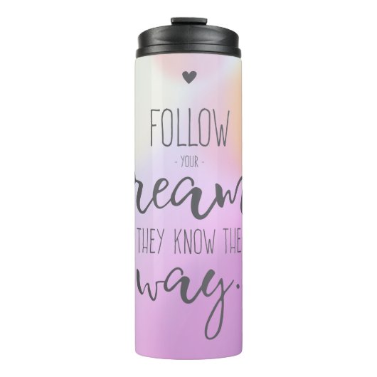 Motivierend Thermaltumbler Thermosbecher (Vorderseite)