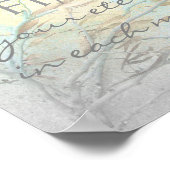 motivierend Thoreau Zitat Naturkunst Poster (Ecke)