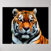 Motivierend Tiger Eyes Poster (Vorne)