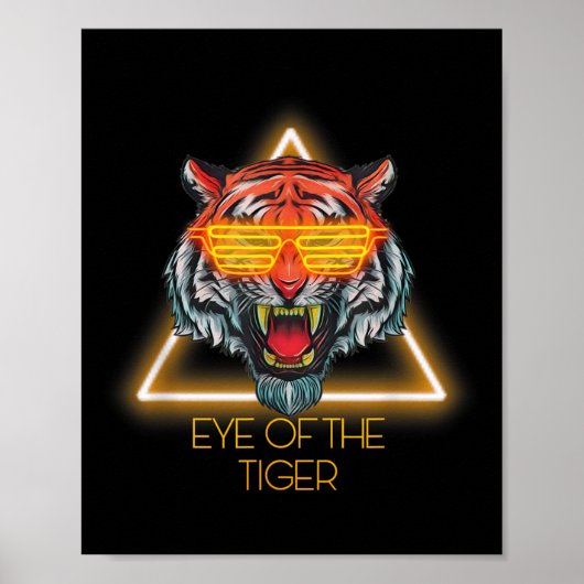 Motivierend Tigeraugen Poster (Vorne)
