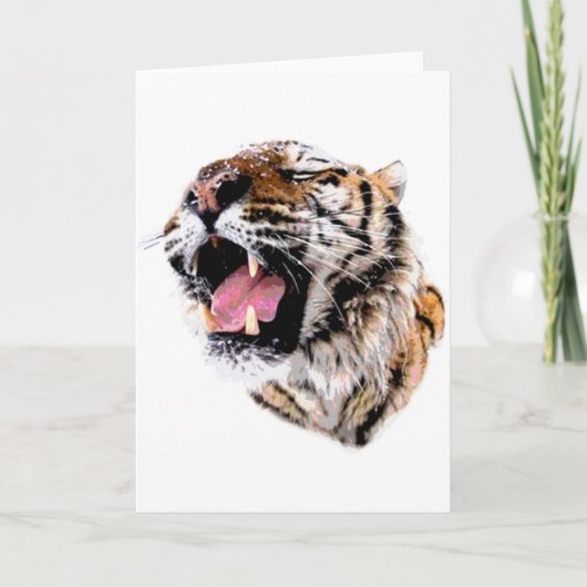 Motivierend Tigerfeld Karte (Vorderseite)