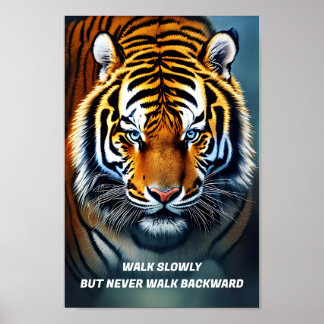 Motivierend Tigerkunst Poster