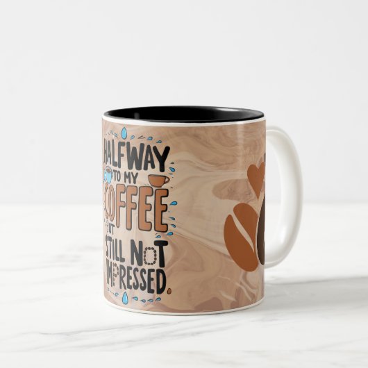 Motivierend Time Marker Wasserflasche | Hydrierung Zweifarbige Tasse (VorderseiteRechts)