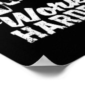 Motivierend Training Gym Fitness Poster (Ecke)