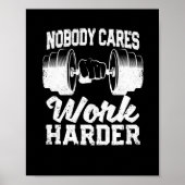 Motivierend Training Gym Fitness Poster (Vorne)