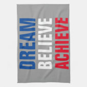 Motivierend Traum soll Inspiration schaffen Geschirrtuch (Vertikal)