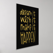 Motivierend Traum wünscht, dass es schwarz wird Foliendrucke (Ablage )