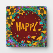 Motivierend Trendy Fun Hübsch Happy Inspirivity Fotoplatte (Vorderseite)