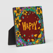 Motivierend Trendy Fun Hübsch Happy Inspirivity Fotoplatte (Vorderseite)