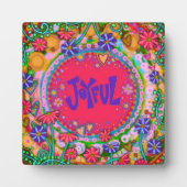 Motivierend Trendy Fun Hübsche fröhliche Inspirivi Fotoplatte (Vorderseite)