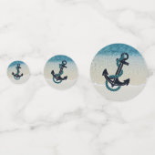 Motivierend Türkisblau Surf Waves Foto Konfetti (Vorderseiten)