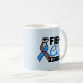 Motivierend Typ- 1diabetes-Zitat - Kampf für Kaffeetasse (VorderseiteRechts)