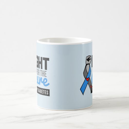 Motivierend Typ- 1diabetes-Zitat - Kampf für Kaffeetasse (Mittel)