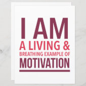 Motivierend Typografie (Vorne/Hinten)