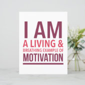 Motivierend Typografie (Stehend Vorderseite)