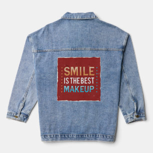 Motivierend Typografie-Design mit Inspiration Jeansjacke